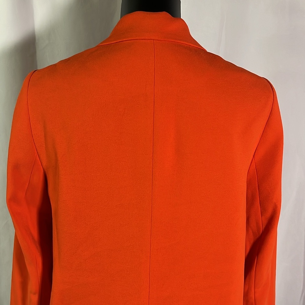 NWT Anthropologie See U Soon Orange-Red Open Front Cropped Blazer - Picture 11 of 16